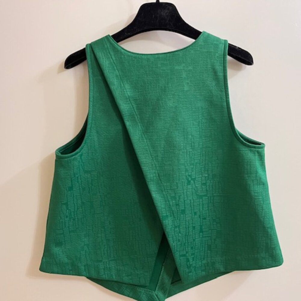 Trouve Green Top, Open Back, Size Xs - image 3